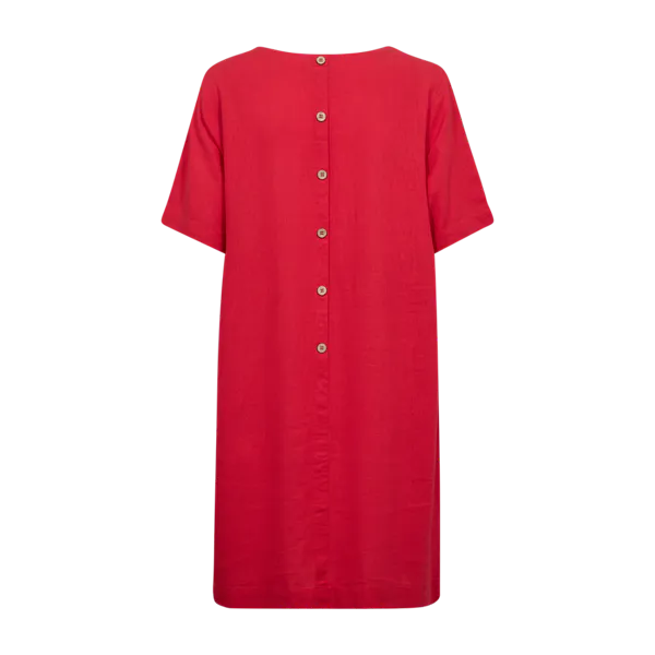Hovedbilde LAVA KJOLE M/KNAPPER BAK - RØD