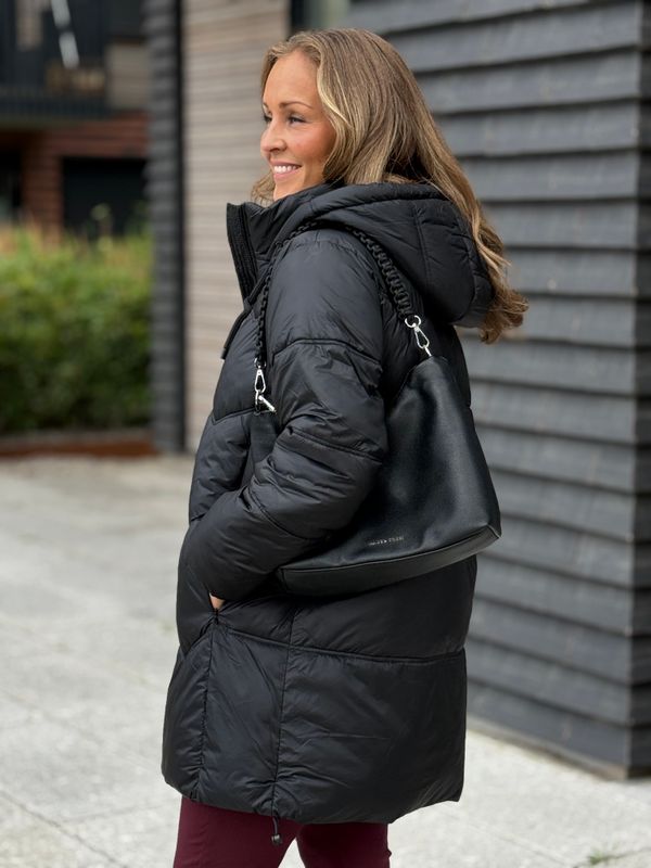 SHORTY LANG BOBLE  JAKKE - SORT