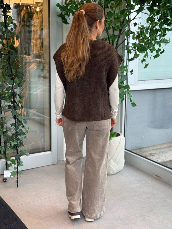 NOSIE VEST - BRUN MELERT