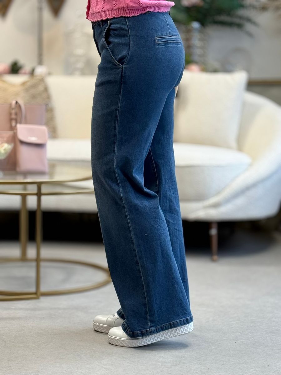 CHINO FLARE RETT JEANS 80 - MEDIUM DENIM 