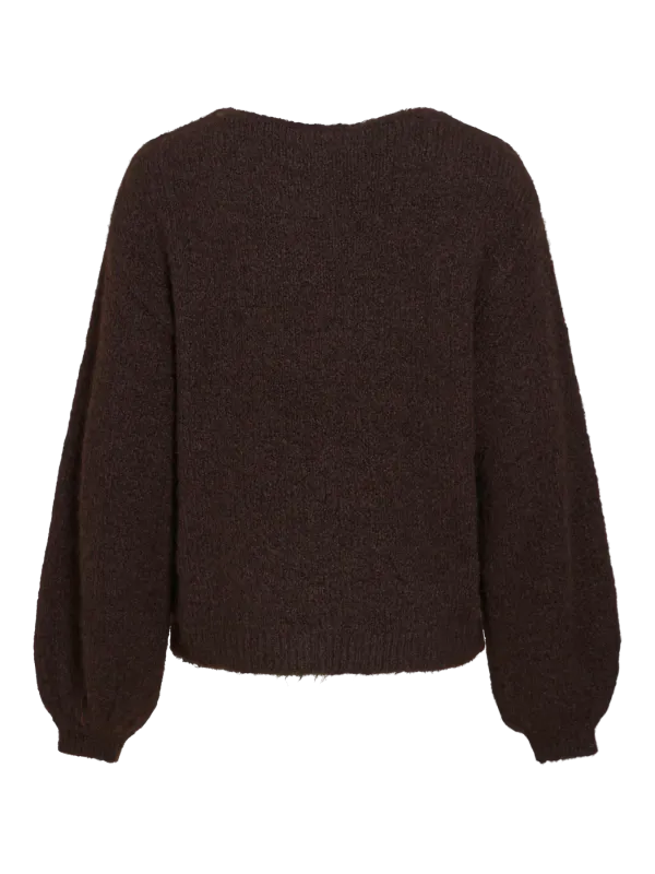 MARLEY KNIT PULLOVER - BRUN