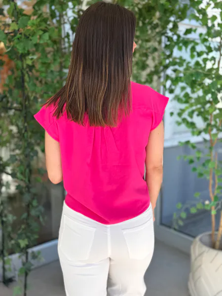 Hovedbilde LAVISCO TOPP M/KNYTING - CERISE