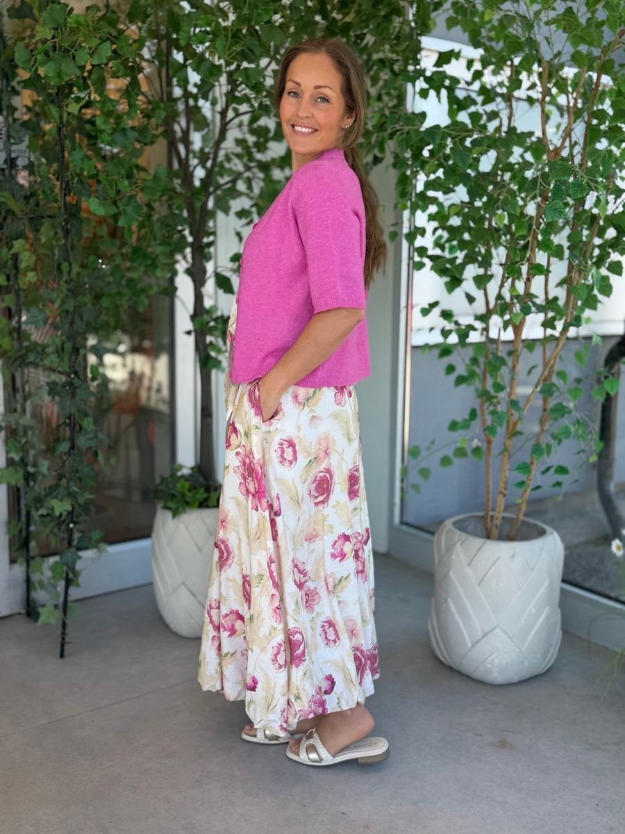 LIGA CARDIGAN 2/4 ERM - CERISE MELERT
