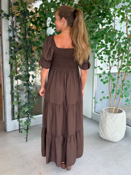 Hovedbilde EMILIE SMOCK KJOLE - BRUN