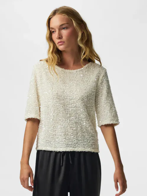 Hovedbilde KAMMY PALJETT TOPP - OFFWHITE
