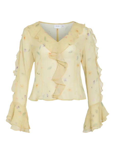 Hovedbilde EMMY BLUSE M/VOLANG - GUL