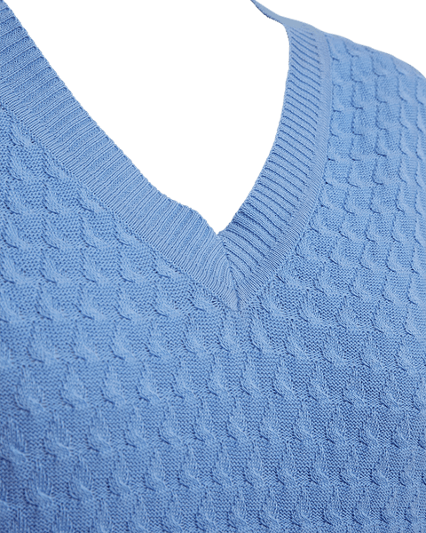 Hovedbilde DODO GENSER V-HALS - HIMMELBLÅ