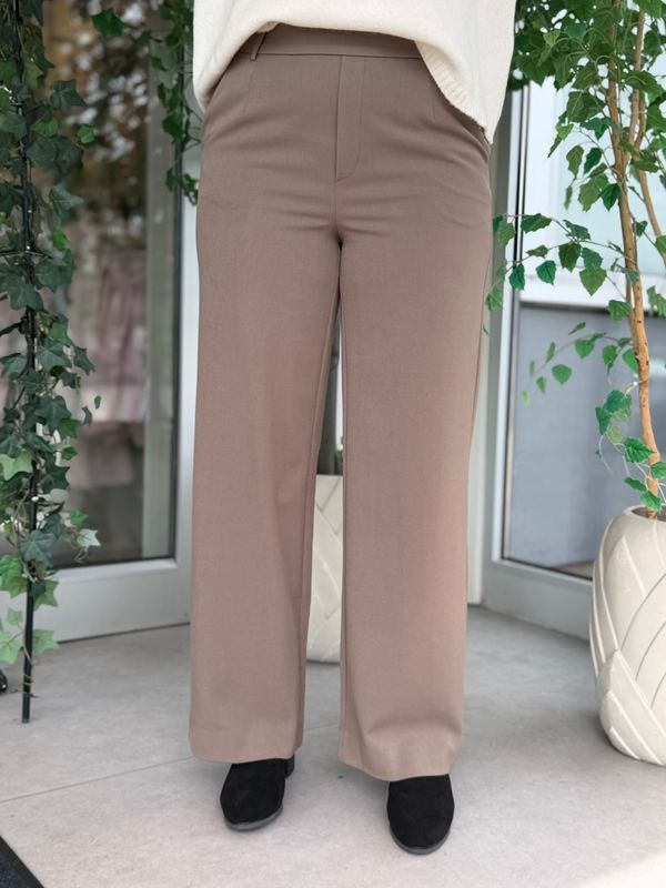 VARONE RETT BUKSE - TAUPE