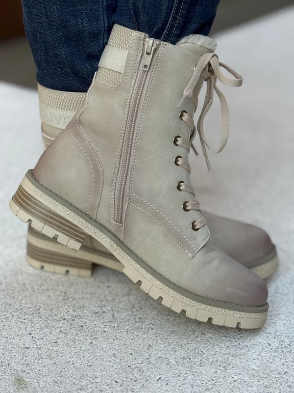 BOOTS M/KNYTING - SAND