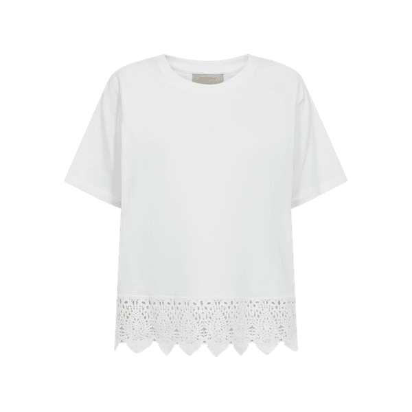 Hovedbilde CIMON T-SHIRT M/EMBRO - OFFWHITE
