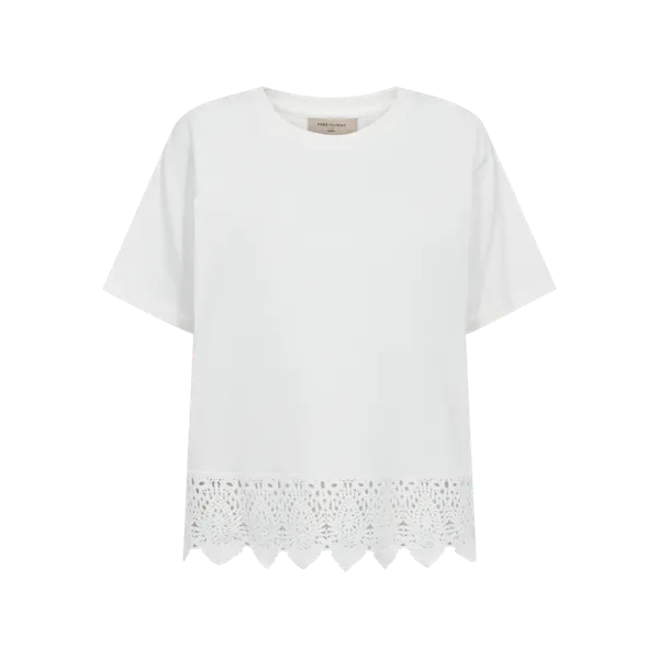 Hovedbilde CIMON T-SHIRT M/EMBRO - OFFWHITE