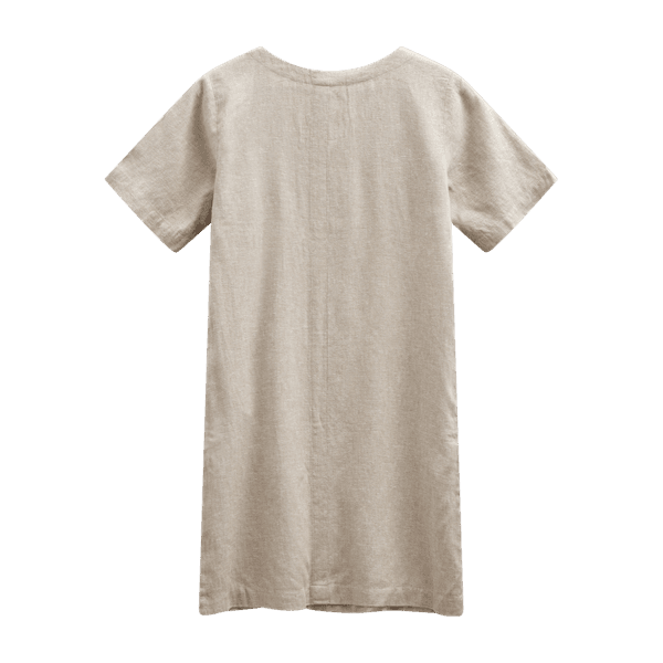 Hovedbilde LAVASI LIN/VISCOSE KJOLE - SAND METALLIC