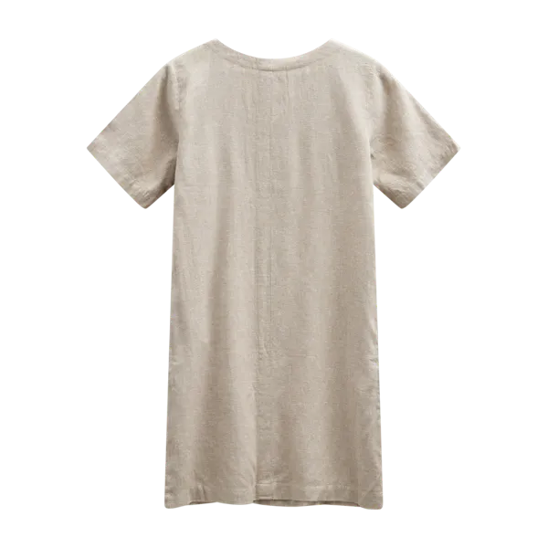 Hovedbilde LAVASI LIN/VISCOSE KJOLE - SAND METALLIC