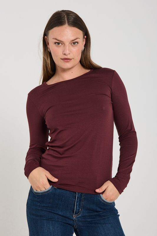 LIANA TOPP M/LANG ERM - PLOMME