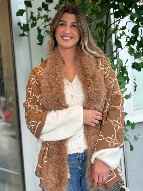 Hovedbilde SKJERF ULLMIX M / FAKE FUR - CAMEL