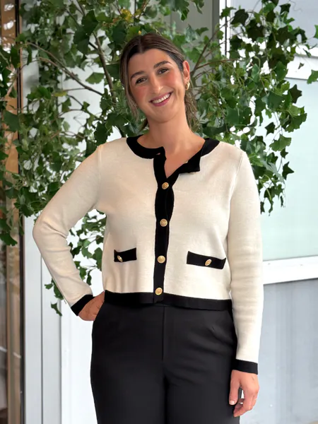 Hovedbilde CASSIE JAKKE - CREAM / SORT