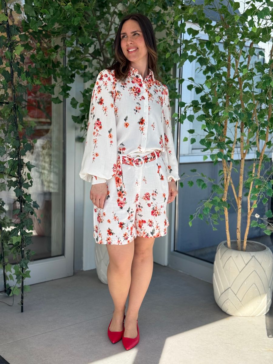 ELMA BAI BLUSE FLOWER - CREAM