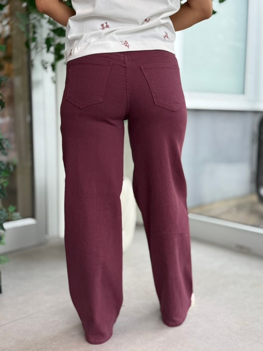 CHIA SOLID JEANS - PLOMME