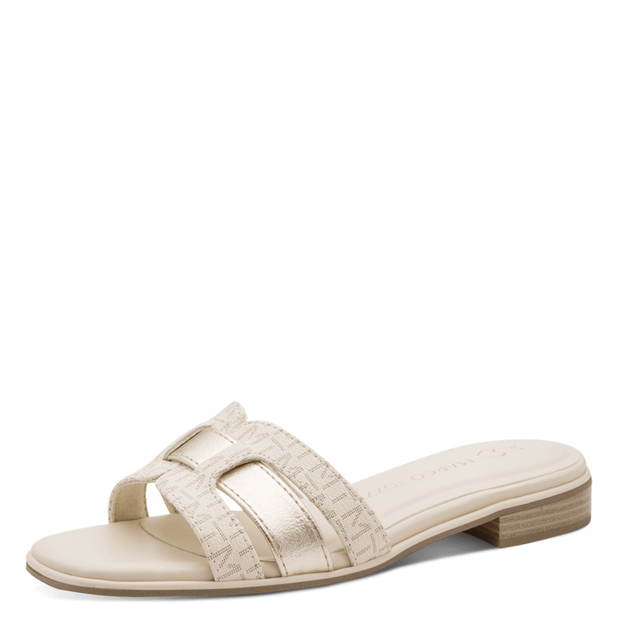 SANDAL M/LAV HÆL MT - CREAM