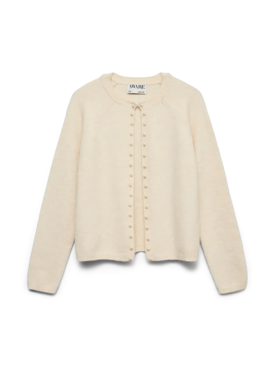 MAGALENE PERLE CARDIGAN - BIRCH