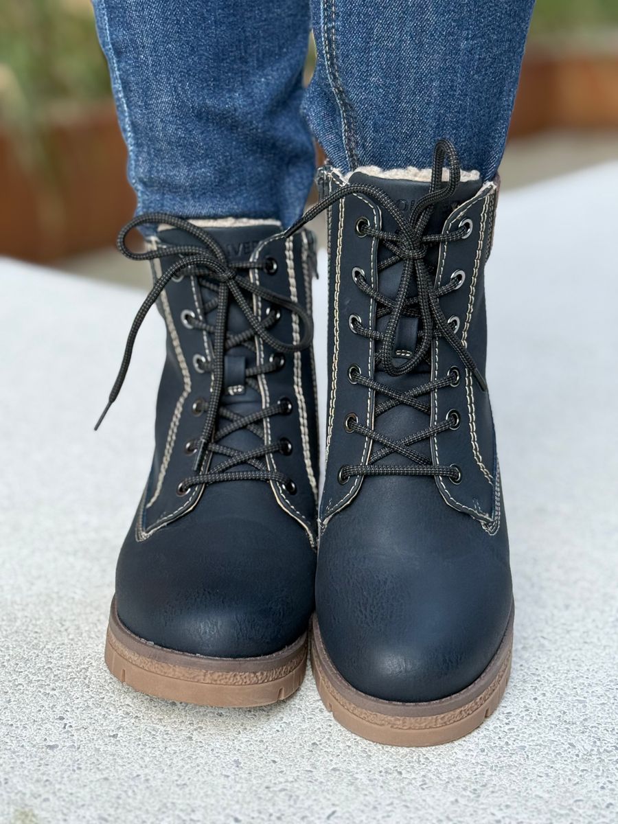 BOOTS M/KNYTING - NAVY