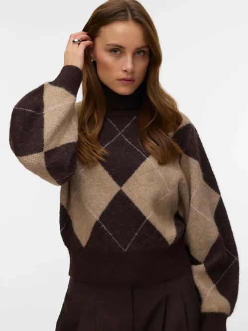 Hovedbilde DARLA ROLL NECK GENSER - BRUN/CAMEL