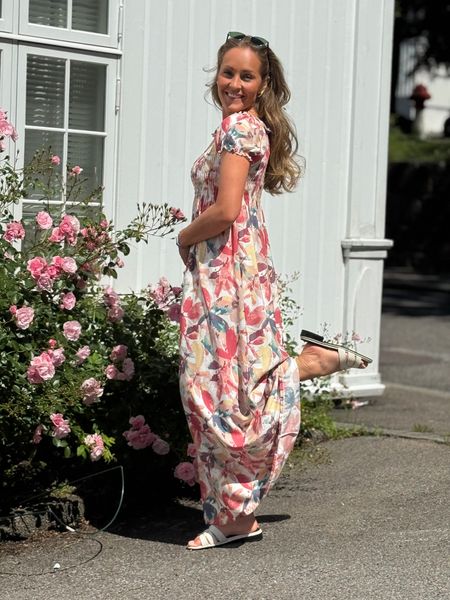 Hovedbilde LISE MAXI DRESS - CORAL MIX
