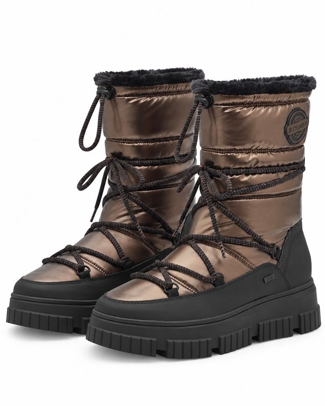 VINTERBOOTS M/KNYTING - BRONZE GLOSS