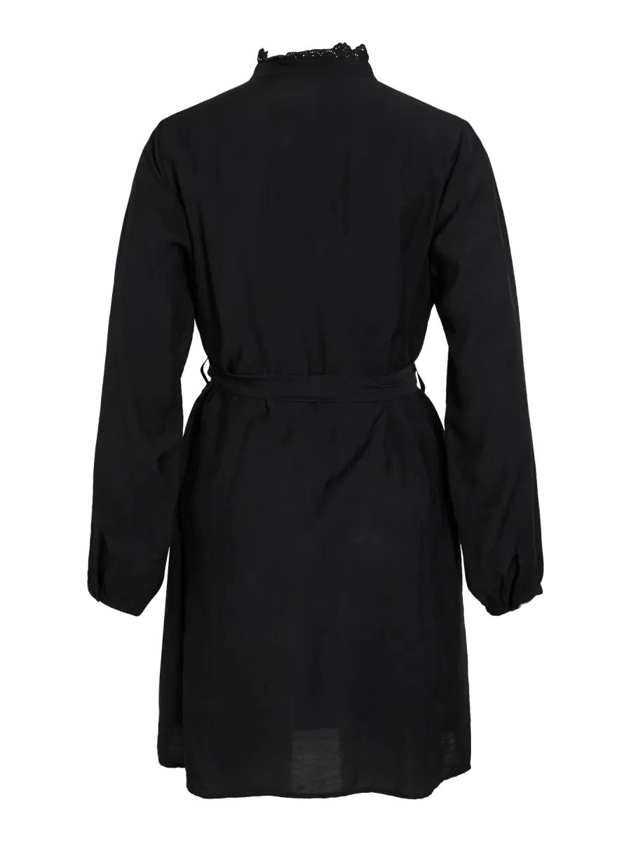 MALIMA KJOLE M/SMAL EMBRO - SORT