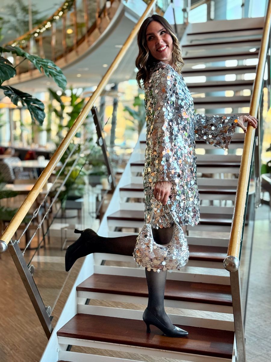 CHAYA PALJETT KJOLE BOATNECK - SØLV