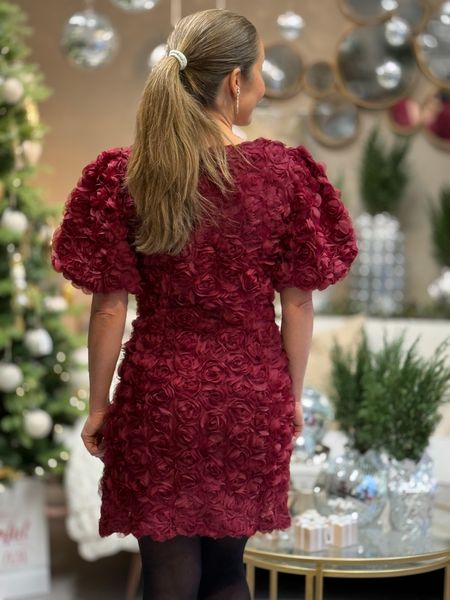 Hovedbilde SILJA FLOWER KJOLE - BURGUNDER