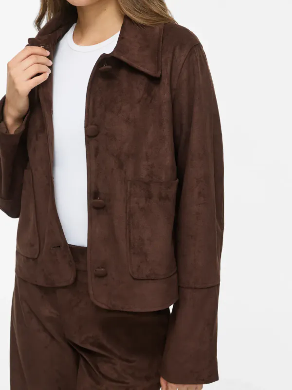 OLUNA SEMSKET LOOK JAKKE - BRUN