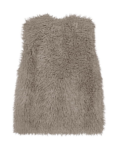 Hovedbilde FINE FAUX FÜR VEST - TAUPE