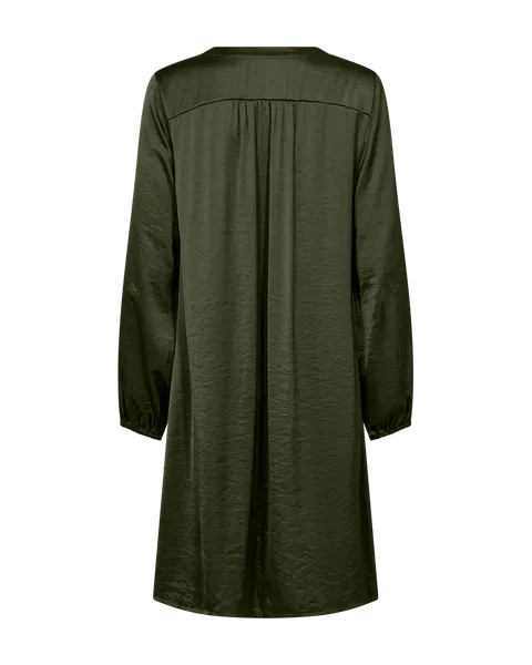 Hovedbilde DOVE SATENG KJOLE - KOMBU GREEN