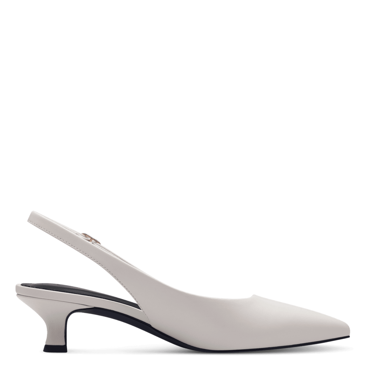 PUMPS SNERTEN HÆL M/SLINGBACK - CREAM