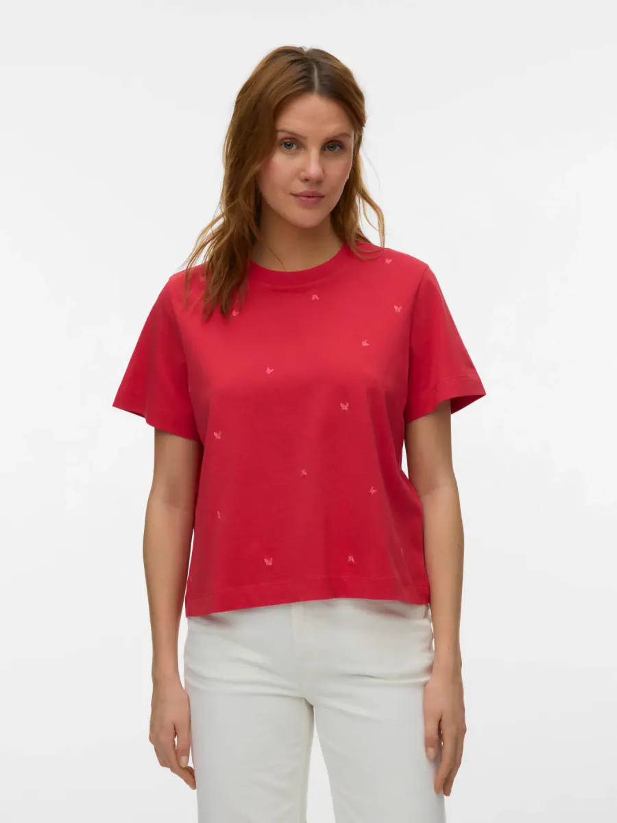 SOLA METTE T-SHIRT BUTTERFLY - BRINGEBÆR