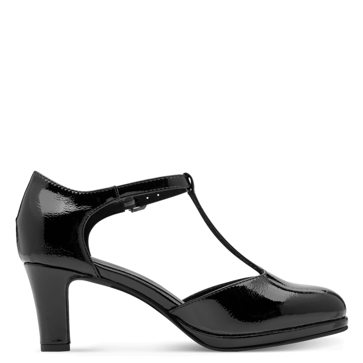 PUMPS M/REIM GLOSSY - SORT