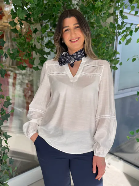 Hovedbilde ANTINA BLUSE - OFFWHITE