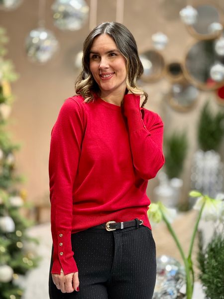 Hovedbilde KATIE GENSER M/RUND HALS - RØD