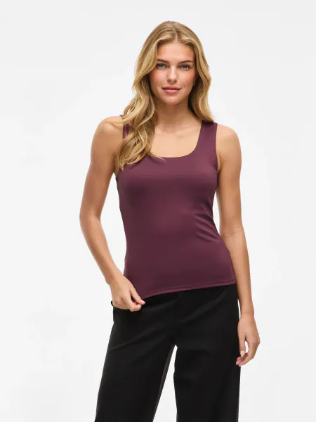 Hovedbilde KENZA TOPP U-NECK  - PLOMME