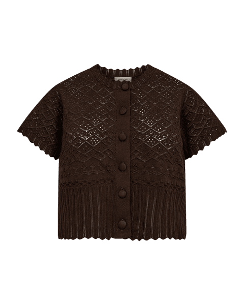 Hovedbilde DODO CARDIGAN 2/4 ERM - BRUN