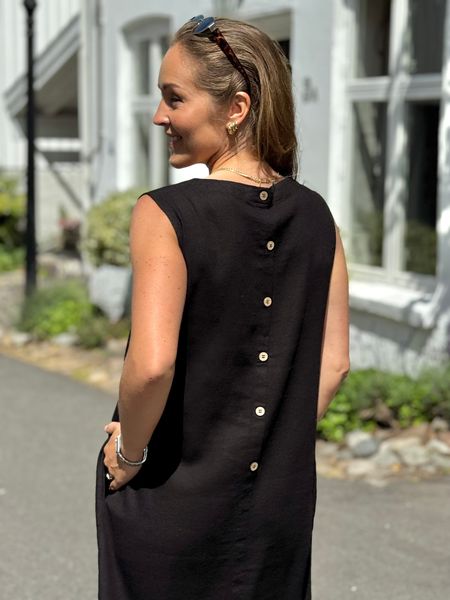 Hovedbilde LAVA LIN/VISCOSE KJOLE U/ERM - SORT