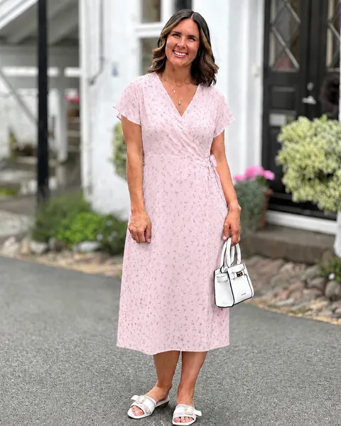 Hovedbilde LOVIE OMSLAGSKJOLE M/PRINT - ROSA
