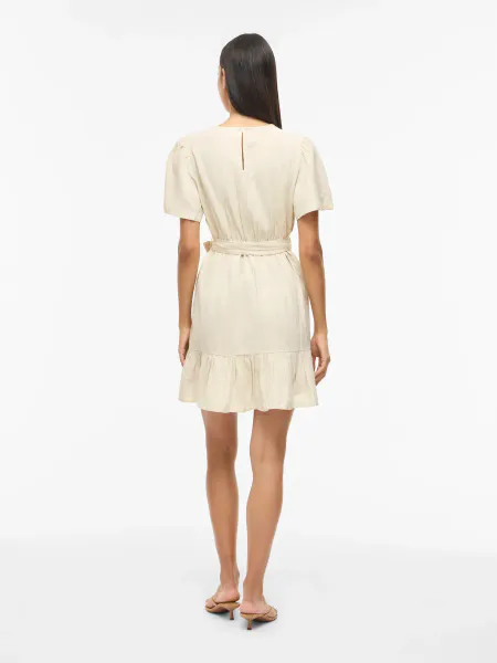 Hovedbilde PRISILLA KJOLE M/KNYTEBÅND - NATURAL