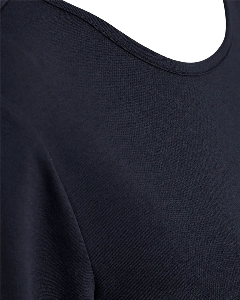 LIANA TOPP M/RUND HALS - NAVY