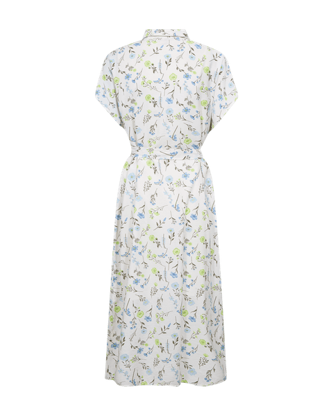 Hovedbilde MOLLI KJOLE FLOWERS - OFFWHITE/GRØNN