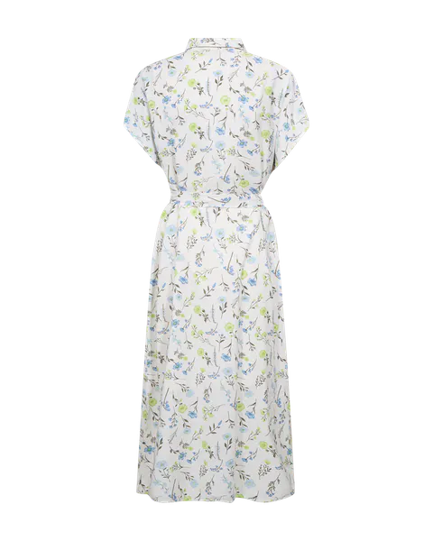 Hovedbilde MOLLI KJOLE FLOWERS - OFFWHITE/GRØNN