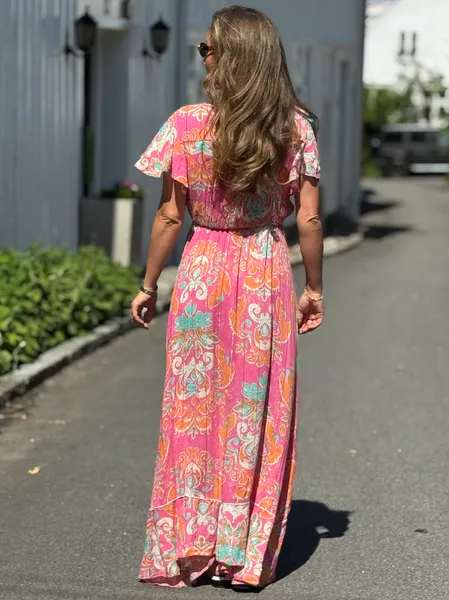 Hovedbilde LAST QUEEN KJOLE M/KORT ERM - ROSA/PRINT