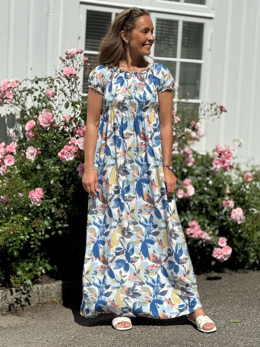 LISE MAXI DRESS - BLUE MIX