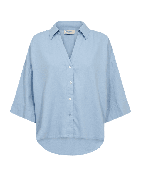 Hovedbilde LAVA LIN/VISCOSE SKJORTE 3/4 ERM - BLUE BELL